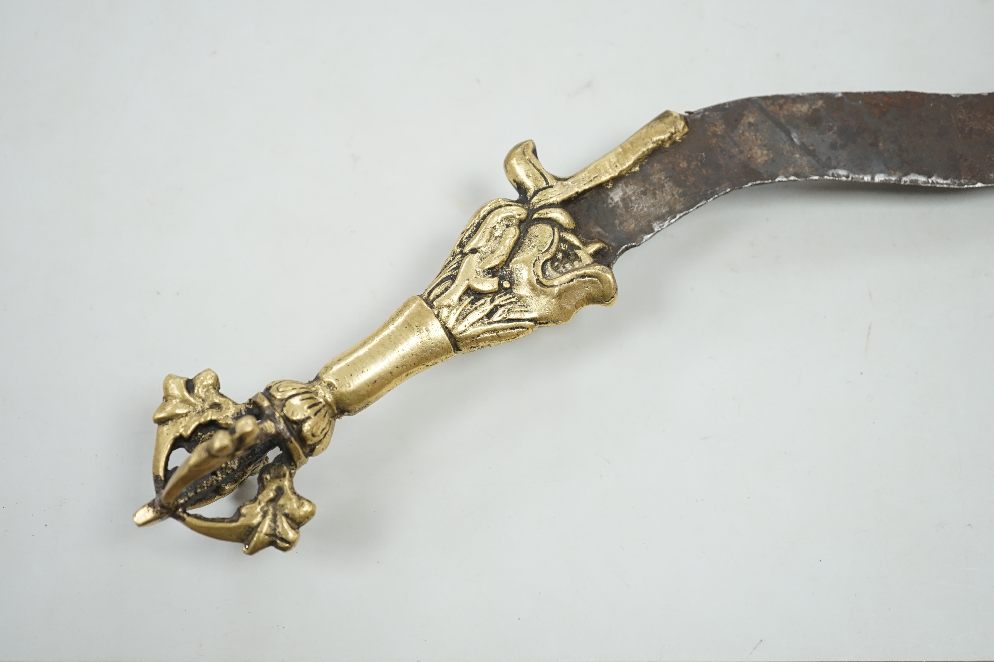 A Tibetan ornamental dagger, 39cm